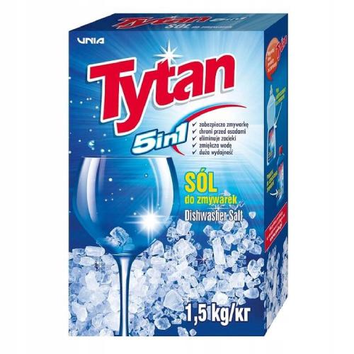 Zdjęcie produktu - TYTAN Specjalna s&oacute;l do zmywarek, 1.5kg