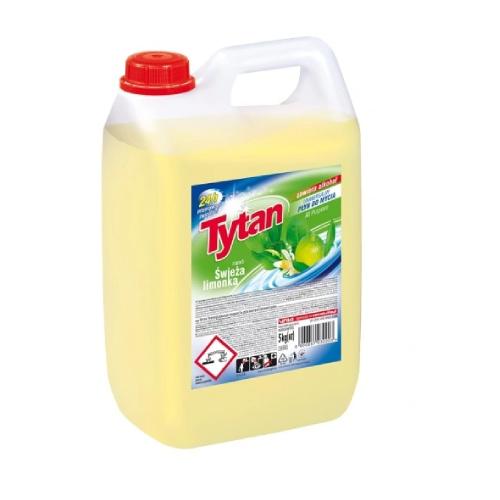 Zdjęcie produktu - TYTAN Uniwersalny płyn do mycia ŚWIEŻA LIMONKA, 5kg