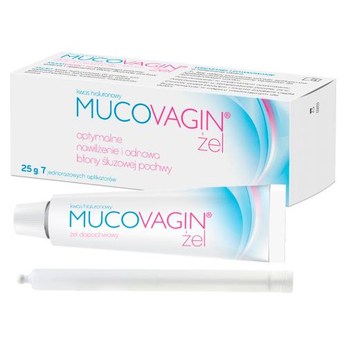 Miniaturka artykułu - Mucovagin Żel dopochwowy z kwasem hialuronowym, 25 g + aplikatory