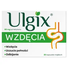 Zdjęcie produktu - ULGIX Wzdęcia 80 mg, 25 kaps.