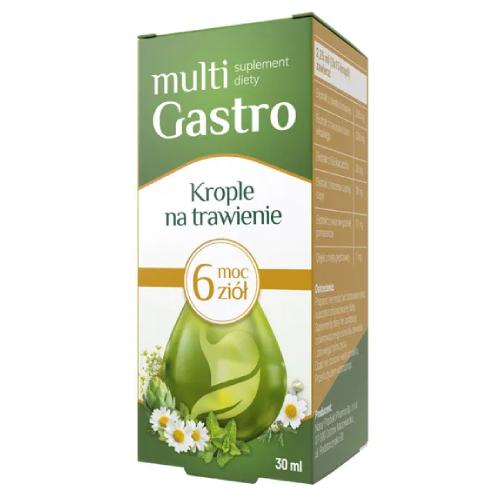 Miniaturka artykułu - MULTIGASTRO Krople na trawienie, 30ml