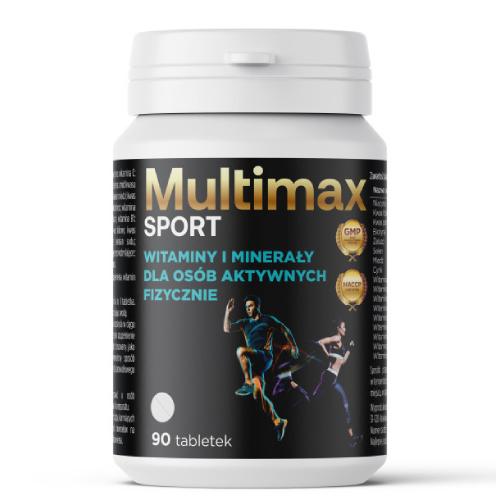 Zdjęcie produktu - Multimax Sport Witaminy i minerały dla os&oacute;b aktywnych fizycznie, 90 tabl.