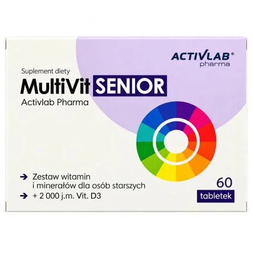 Miniaturka artykułu - ActivLab Pharma MultiVit Senior, 60 kaps.