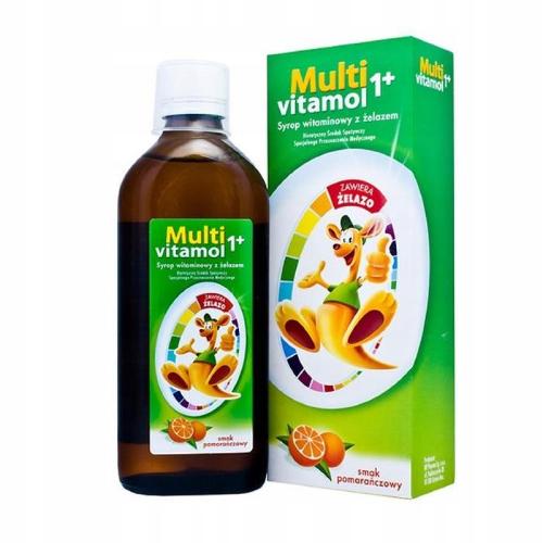 Miniaturka artykułu - MULTIVITAMOL 1+ Syrop z żelazem - 500 ml 