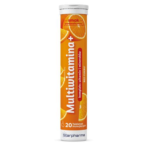 Miniaturka artykułu - Multiwitamina +, 20 tabl. musujących