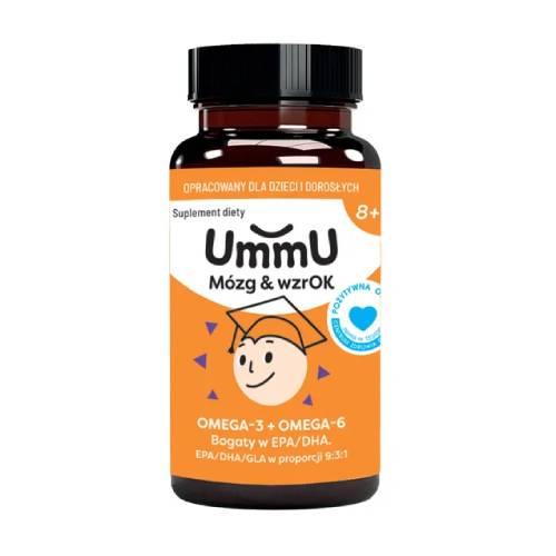 Zdjęcie produktu - UmmU M&oacute;zg & wzrOK 8+, 120 kaps. - dla dzieci i dorosłych