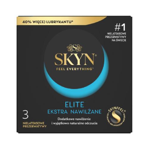 Zdjęcie produktu - UNIMIL SKYN ELITE Ekstra nawilżane prezerwatywy nielateksowe, 3szt.