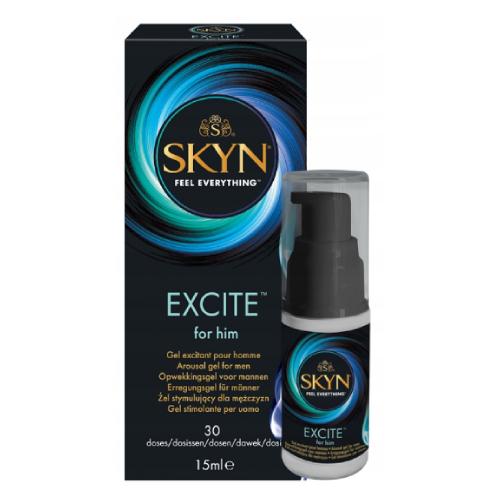 Zdjęcie produktu - UNIMIL SKYN Feel Everything Excite For Him Żel stymulujący dla mężczyzn, 15ml KR&Oacute;TKA DATA 31.08.2026