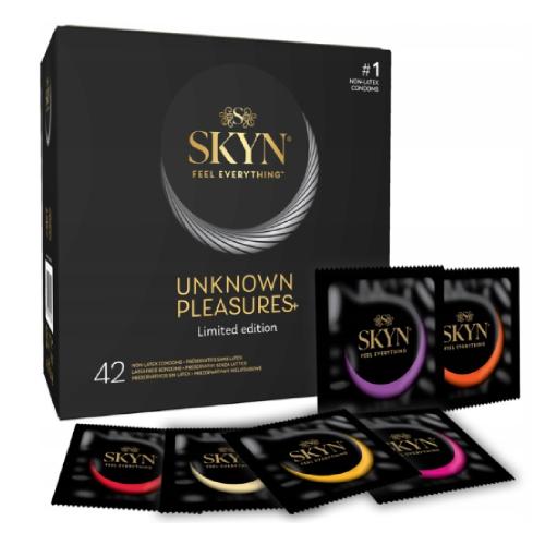 Zdjęcie produktu - UNIMIL SKYN Unknown Pleasure Prezerwatywy bez lateksu, 42 szt.