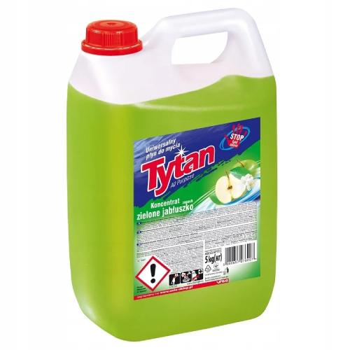 Zdjęcie produktu - TYTAN Uniwersalny płyn do mycia zielone jabłuszko, koncentrat, 5kg