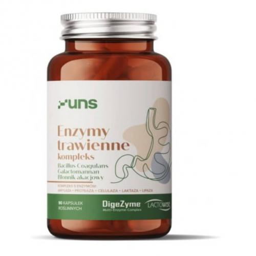 Zdjęcie produktu - UNS Enzymy Trawienne Kompleks, 90 kaps.