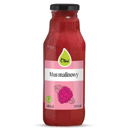 Miniaturka artykułu - Olini Mus malinowy, 300 ml