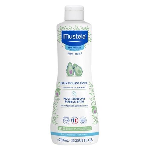 Miniaturka artykułu - MUSTELA BAIN MOUSSE EVEIL Płyn Bąbelkowa Kąpiel z Avocado, 750 ml