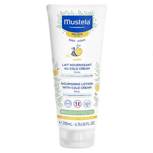 Miniaturka artykułu - Mustela Odżywcze mleczko do ciała z Cold Cream, 200 ml