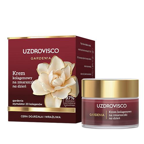 Zdjęcie produktu - Uzdrovisco Gardenia Krem kolagenowy na zmarszczki na dzień, 50 ml