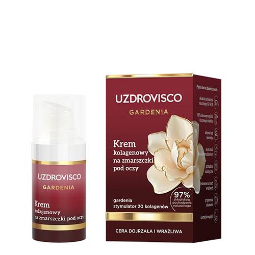 Zdjęcie produktu - Uzdrovisco Gardenia Krem kolagenowy na zmarszczki pod oczy, 15 ml