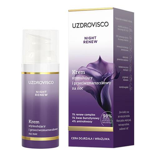 Zdjęcie produktu - Uzdrovisco Night Renew Krem stymulujący i przeciwzmarszczkowy na noc, 50 ml