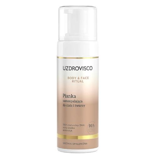 Zdjęcie produktu - Uzdrovisco Pianka samoopalająca do ciała i twarzy, 150 ml