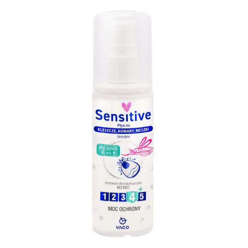 Zdjęcie produktu - VACO Sensitive Płyn na kleszcze, komary i meszki, 80ml