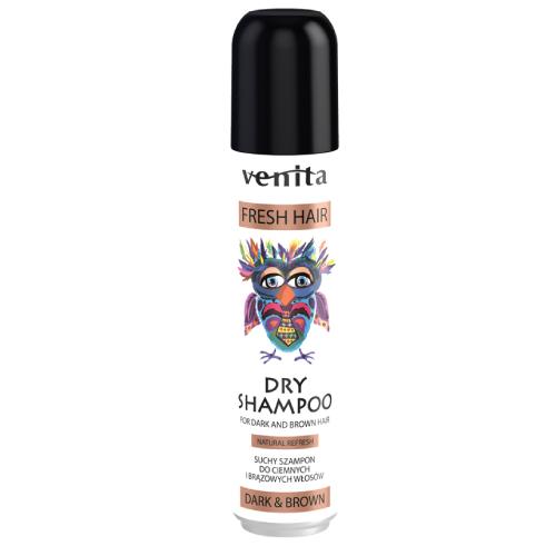 Zdjęcie produktu - VENITA BROWN&DARK Suchy Szampon, 75 ml
