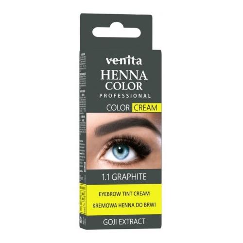 Zdjęcie produktu - VENITA Henna Color Professional Goji Extract Henna do brwi w kremie 1.1 Grafit, 30g