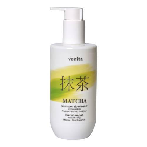Zdjęcie produktu - Venita Matcha Szampon do włos&oacute;w wzmacniający z matchą i r&oacute;żowym grejpfrutem, 300 ml