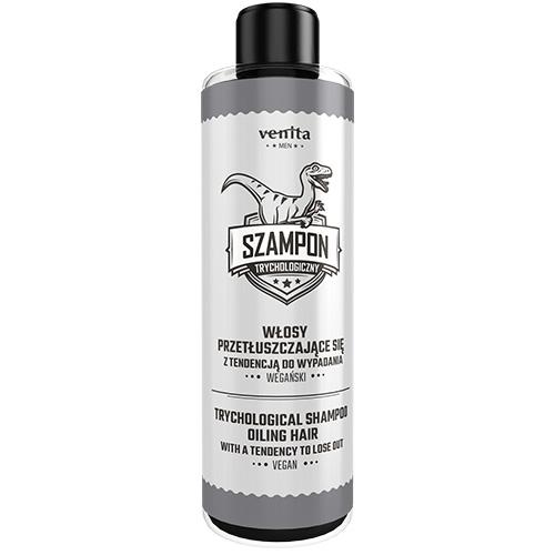 Zdjęcie produktu - venita MEN Szampon trychologiczny Włosy przetłuszczające się z tendencją do wypadania, 300 ml