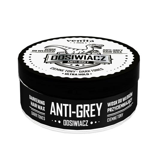 Zdjęcie produktu - Venita Men Wosk do włos&oacute;w przyciemniający, ciemne tony, 75g