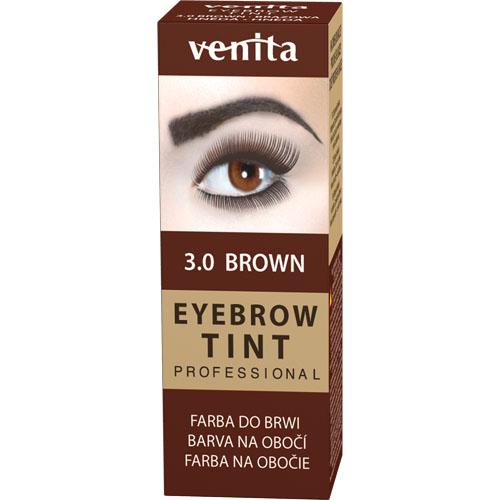 Zdjęcie produktu - VENITA Professional Eyebrow Tint Farba do brwi w proszku Henna 3.0 Brown, 13g