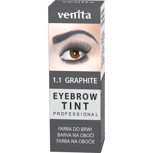 Zdjęcie produktu - VENITA Professional Eyebrow Tint Farba do brwi w proszku Henna 1.1 Graphite, 13g