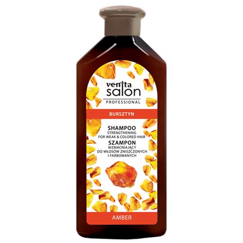 Zdjęcie produktu - VENITA SALON Szampon wzmacniający z ekstraktem z bursztynu do włos&oacute;w zniszczonych i farbowanych , 500ml