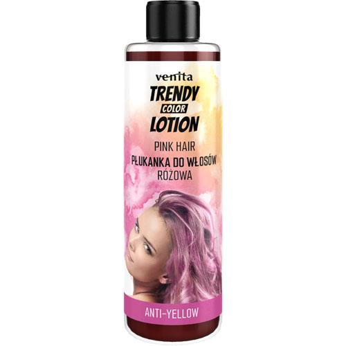 Zdjęcie produktu - VENITA Trendy Color Lotion Płukanka do włos&oacute;w R&oacute;żowa, 200ml