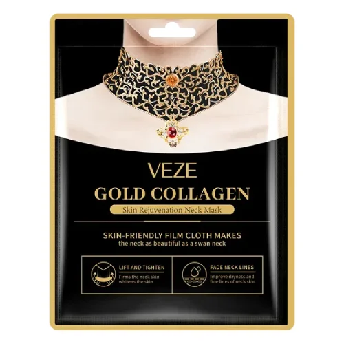Zdjęcie produktu - Veze Gold Collagen Liftingująca maseczka do pielęgnacji sk&oacute;ry szyi, 25 ml