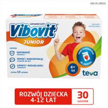 Zdjęcie produktu - VIBOVIT JUNIOR Truskawka - 30 saszetek (11941)