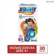 Zdjęcie produktu - VIBOVIT JUNIOR Witaminy+Żelazo, 30 tabl.