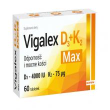 Zdjęcie produktu - Vigalex D3+K2 Max, 60 tabl.  