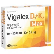 Zdjęcie produktu - Vigalex D3+K2 Max, 60 tabl.  