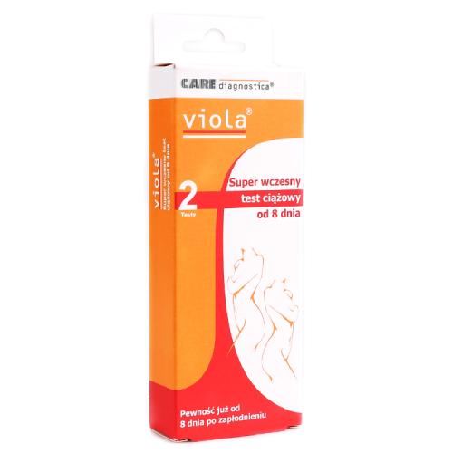 Zdjęcie produktu - VIOLA Super wczesny test ciążowy od 8 dnia, 2szt.