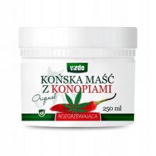 Zdjęcie produktu - VIRDE Końska maść z konopiami i CBD rozgrzewająca, 250 ml
