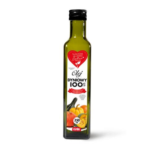 Zdjęcie produktu - VIRDE Olej dyniowy 100% 250ml