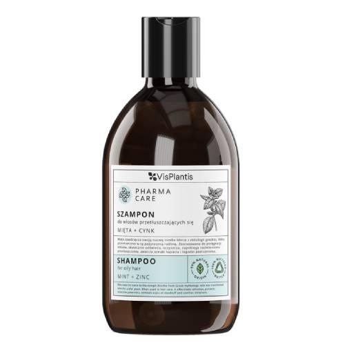 Zdjęcie produktu - Vis Plantis Pharma Care Szampon do włos&oacute;w przetłuszczających się Mięta + Cynk, 500ml