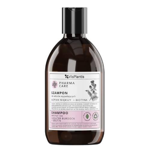 Zdjęcie produktu - Vis Plantis Pharma Care Szampon do włos&oacute;w wypadających Łopian Większy + Biotyna, 500ml