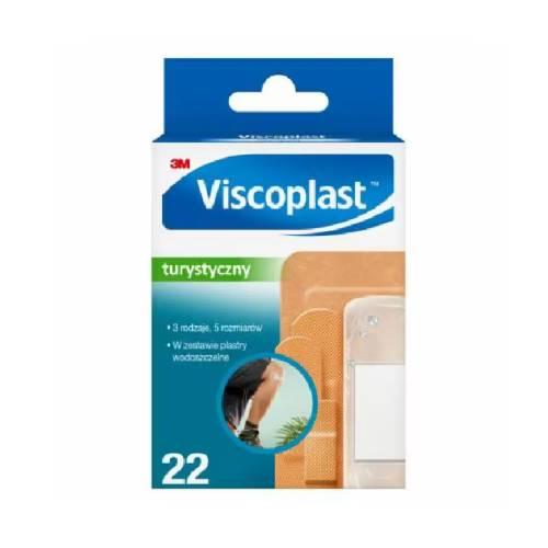 Zdjęcie produktu - VISCOPLAST Turystyczny Zestaw plastr&oacute;w, 22 sztuki