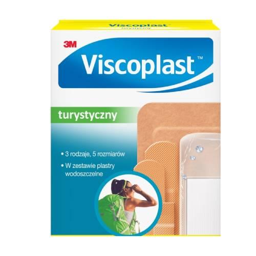 Zdjęcie produktu - VISCOPLAST Turystyczny Zestaw plastr&oacute;w 3 rodzaje, 5 rozmiar&oacute;w, 26szt.
