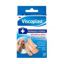 Zdjęcie produktu - Viscoplast zestaw plastr&oacute;w Wrażliwa Sk&oacute;ra - 24 sztuki