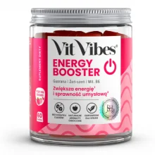 Zdjęcie produktu - Vit Vibes Energy Booster żelki smak truskawkowy, 60 szt.
