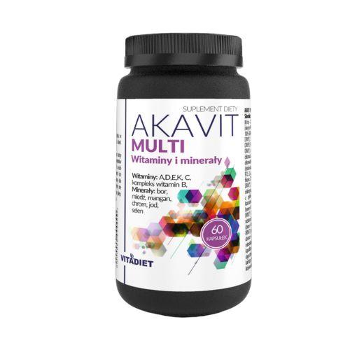 Zdjęcie produktu - VITADIET Akavit Multi Witaminy i minerały, 60kaps.
