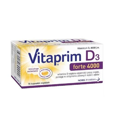 Zdjęcie produktu - Vitaprim D3 Forte 4000, 70 kaps.