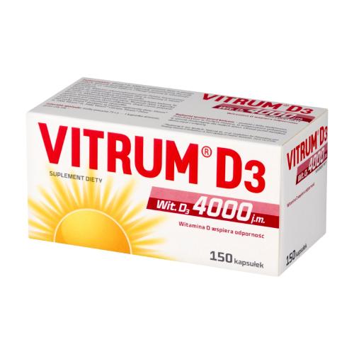 Zdjęcie produktu - Vitrum D3 4000, 150 kaps.