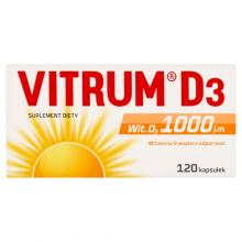 Zdjęcie produktu - VITRUM D3 Witamina D3 1000 j.m., 120 kaps.